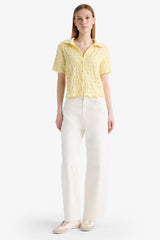 Cool Fitted Textured Short Sleeve Shirt