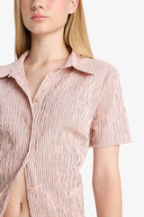 Cool Fitted Textured Short Sleeve Shirt