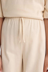 Girls Two-Piece Set: Short-Sleeved Printed T-shirt and Sweatpants