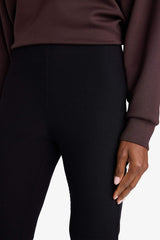 Flare Fit Shaping High Waist Wide Leg Standard Length Ribbed Athletic Pants