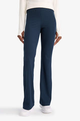 Flare Fit Shaping High Waist Wide Leg Standard Length Ribbed Athletic Pants