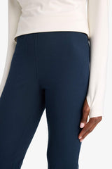 Flare Fit Shaping High Waist Wide Leg Standard Length Ribbed Athletic Pants