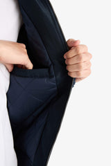 Regular Fit Plush Jacket with Knit Detail and Inner Pockets