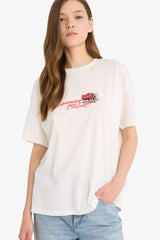 Cars Oversize Fit Printed Short Sleeve T-Shirt