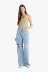 Fitted Square Neck Basic Plain Strappy Tank Top