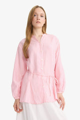 Relax Fit Striped Long Sleeve Tunic