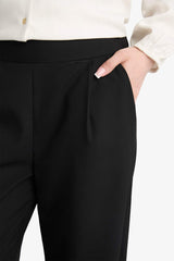 Regular Fit Wide Leg Trousers with Pocket Detail