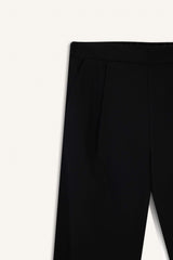 Regular Fit Wide Leg Trousers with Pocket Detail