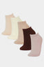 Women 5-Pack Cotton Ankle Socks
