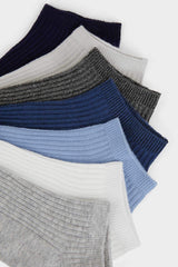 Women's Comfortable Elasticated 7-Pack Cotton Ankle Socks