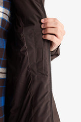 Water-repellent, regular fit, stand-collar jacket with inner zippered pockets.