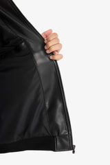 Regular Fit Faux Leather Jacket