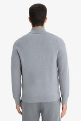 Standard Fit Half Turtleneck Knitwear Cardigan