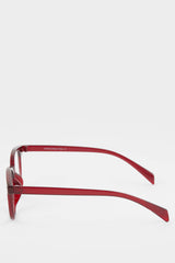 Unisex Blue Lens Brown-Framed Reading Glasses