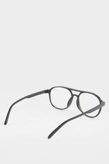 Unisex Blue Lens Black Frame Reading Glasses