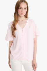Regular Fit V-Neck Short Sleeve Shirt