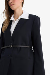 Regular Fit Jacket Collar Blazer