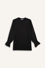 Regular Fit Crew Neck Long Sleeve Tunic