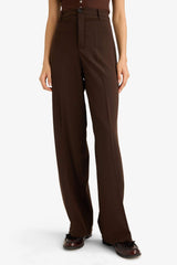 Straight Fit Fleto Pocket Normal Waist Standard Length Trousers