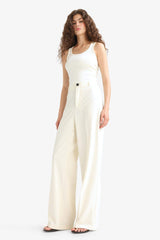 Straight Fit Fleto Pocket Normal Waist Standard Length Trousers