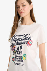 Cool Regular Fit Crew Neck Printed Short Sleeve T-Shirt