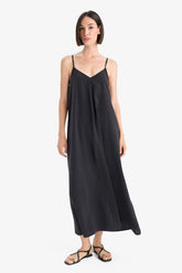 V-Neck Modal Strap Maxi Dress