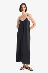 V-Neck Modal Strap Maxi Dress