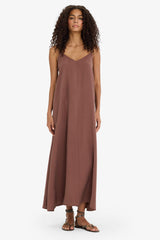 V-Neck Modal Strap Maxi Dress