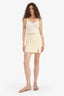 Pencil Regular Waist Lined Linen Look Mini Skirt