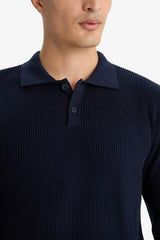 Regular fit polo pullover