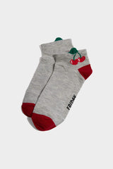 Girls Fruit Printed 5-Pack Cotton Ankle Socks