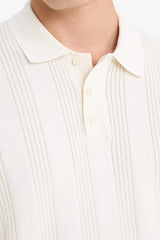 100% Cotton Polo Neck Short Sleeve Knit T-Shirt