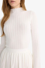 Slim Fit Slim Cut Ribbed Camisole Long Sleeve Tunic