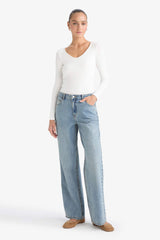 Slim Fit Slim Cut Basic Plain Modal Long Sleeve T-Shirt