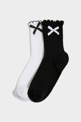 Girls' 2-Pack Cotton Long Socks