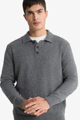 Standard Fit Polo Neck Knitwear Sweater