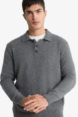 Standard Fit Polo Neck Knitwear Sweater