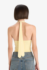 Slim Fit Narrow Cut Halter Neck Tank Top