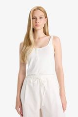 Cool Fitted Rib Tank Top