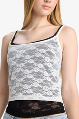 Cool Fitted Lace Tank Top