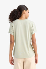 Crew Neck Floral Short Sleeve T-Shirt