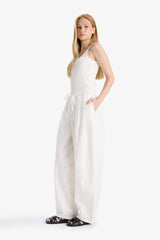 Cool Barrel Fit Normal Waist Poplin Trousers