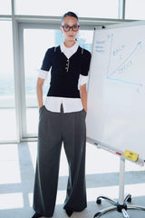 Wide Leg Double Pocket Trousers