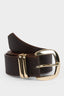 Women Rectangular Buckle Faux Leather Jean Belt