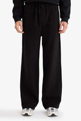 Wide Leg Sweatpants with Drawstring Waist