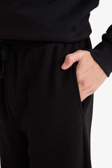 Wide Leg Sweatpants with Drawstring Waist