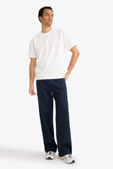 Wide Leg Sweatpants with Drawstring Waist