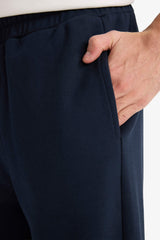 Wide Leg Sweatpants with Drawstring Waist