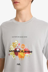 Boxy Fit Crew Neck Printed Short Sleeve T-Shirt