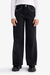 Girl's Wide Leg Jeans